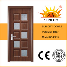 Puerta de PVC de estilo simple de alta calidad (SC-P113)